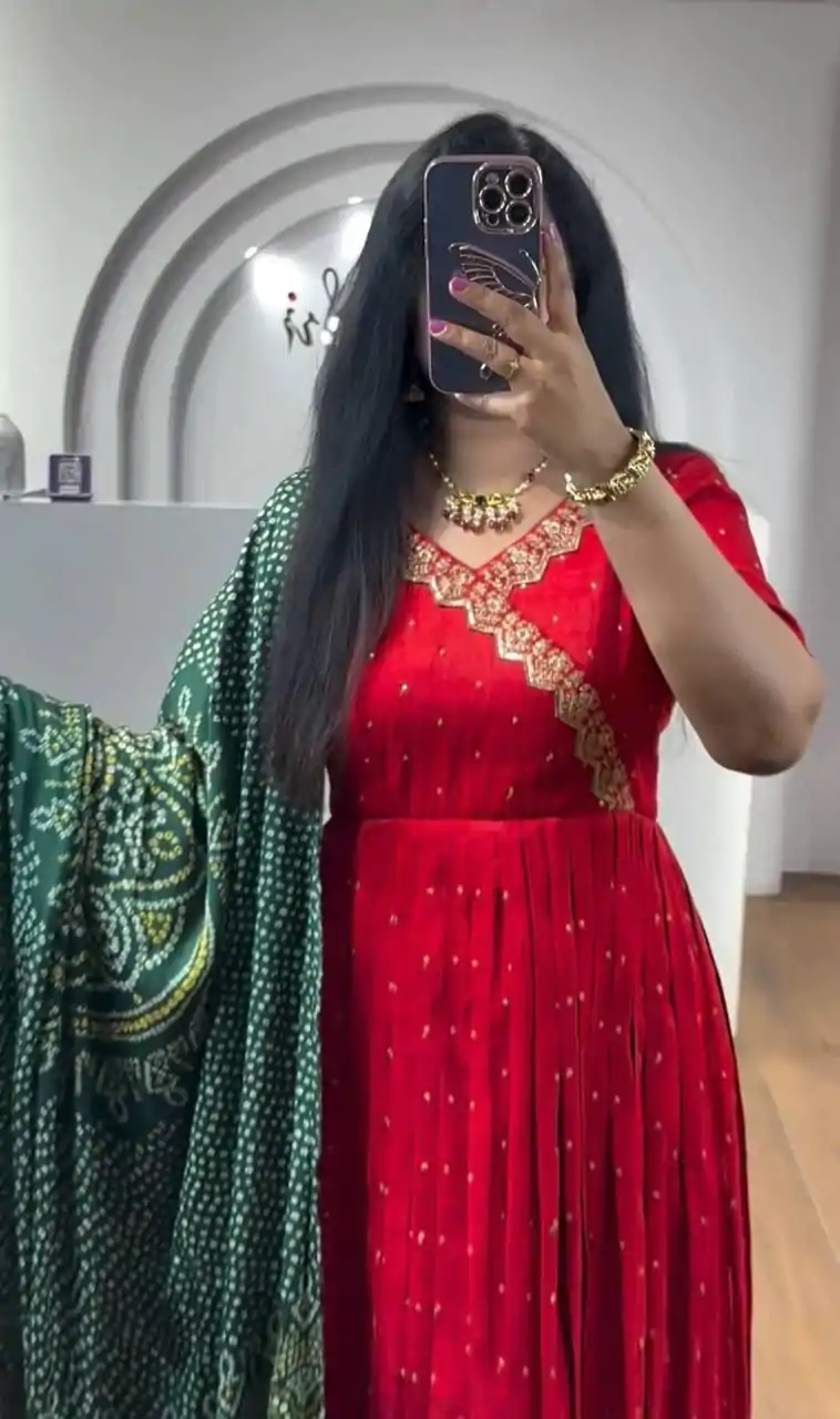 PC 407 Red Color Chinon Thread Sequence Work Gown Casual, Wedding, Party, Festive, Events Etc. Expected Delivery 4-6 Working Days @2049/- | Gowns, Bollywood Gowns, Creative Gowns, Designer Gowns, Embroidered Gowns, Party Wear Gowns