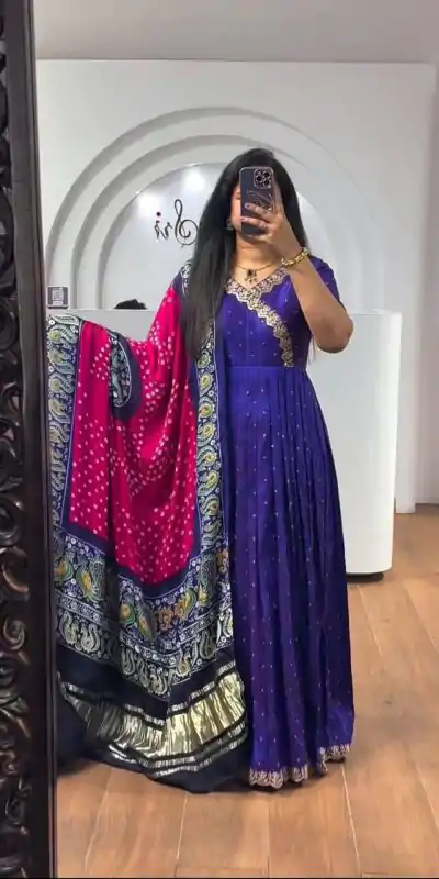 PC 407 Royal Blue Color Chinon Thread Sequence Work Gown Casual, Wedding, Party, Festive, Events Etc. Expected Delivery 4-6 Working Days @2049/- | Gowns, Bollywood Gowns, Creative Gowns, Designer Gowns, Embroidered Gowns, Party Wear Gowns