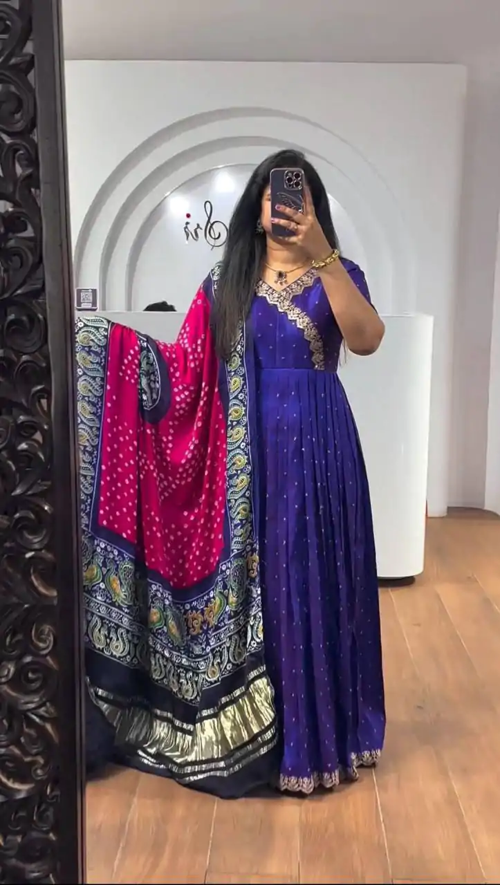 PC 407 Royal Blue Color Chinon Thread Sequence Work Gown Casual, Wedding, Party, Festive, Events Etc. Expected Delivery 4-6 Working Days @2049/- | Gowns, Bollywood Gowns, Creative Gowns, Designer Gowns, Embroidered Gowns, Party Wear Gowns