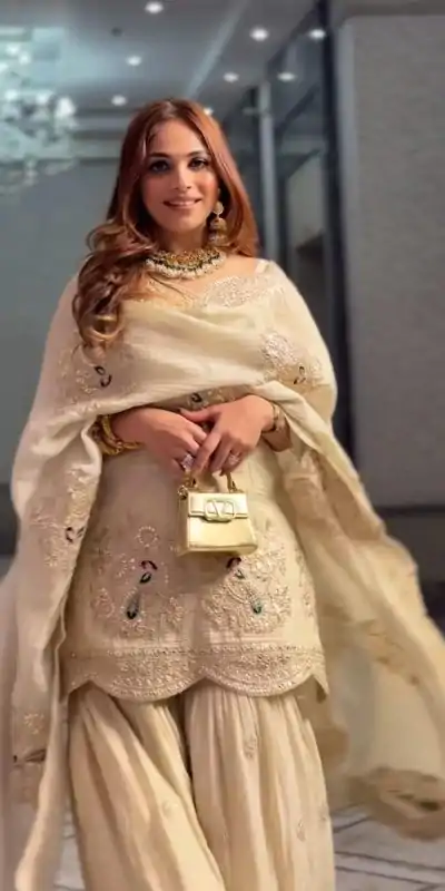 SR 1675 Half White Color Chinon Silk Sequence Work Salwar Suit Casual, Wedding, Festive, Events . Expected Delivery  4-6 Working Days @2249/- only      | Casual Suits, Jump Suits, Salwar suit, Creative suits, Designer Suits, Palazzo Suits, Party Wear Suits, Patiala Suits, Straight Suits