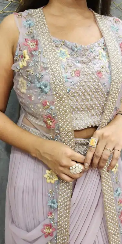 LG 1929 Light Purple Color Georgette With Embroidery Lehenga Choli Wedding, Party, Festival, Events Etc. Delivery 4-6 Working Days @1999/- | Lehenga, Bollywood Lehenga, Creative Lehenga, Designer Lehenga, Embroidered Lehenga, Party Wear Lehenga