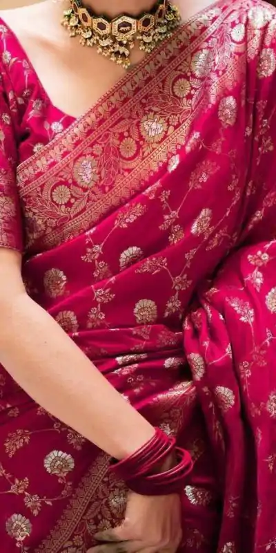 MS 483 Rani Pink Color Soft Litchi Silk Kubera Pattu Saree Casual, Wedding, Festive, Events . Expected Delivery  4-6 Working Days @1199/- only                                                                                                                                             | Designer Sarees, Embroidered Sarees, Sarees, Bollywood Sarees, Creative Sarees, Ethnic Saree, Modern Digital sarees, Party Wear Sarees