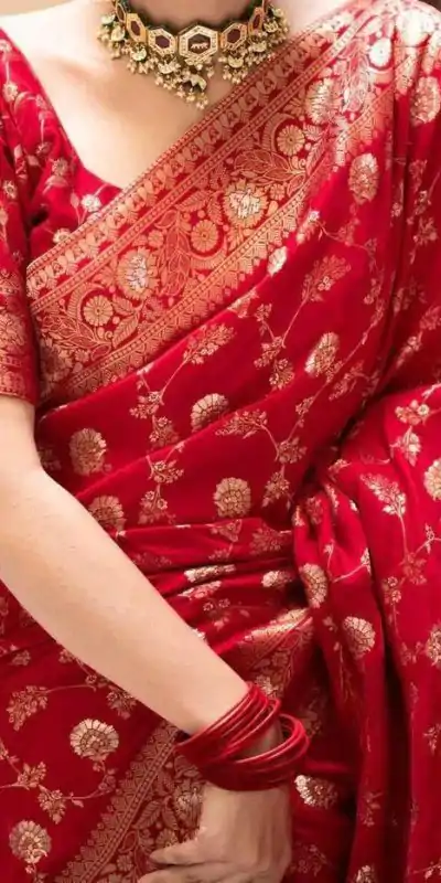MS 483 Red Color Soft Litchi Silk Kubera Pattu Saree Casual, Wedding, Festive, Events . Expected Delivery  4-6 Working Days @1199/- only                                                                                                                                             | Designer Sarees, Embroidered Sarees, Sarees, Bollywood Sarees, Creative Sarees, Ethnic Saree, Modern Digital sarees, Party Wear Sarees