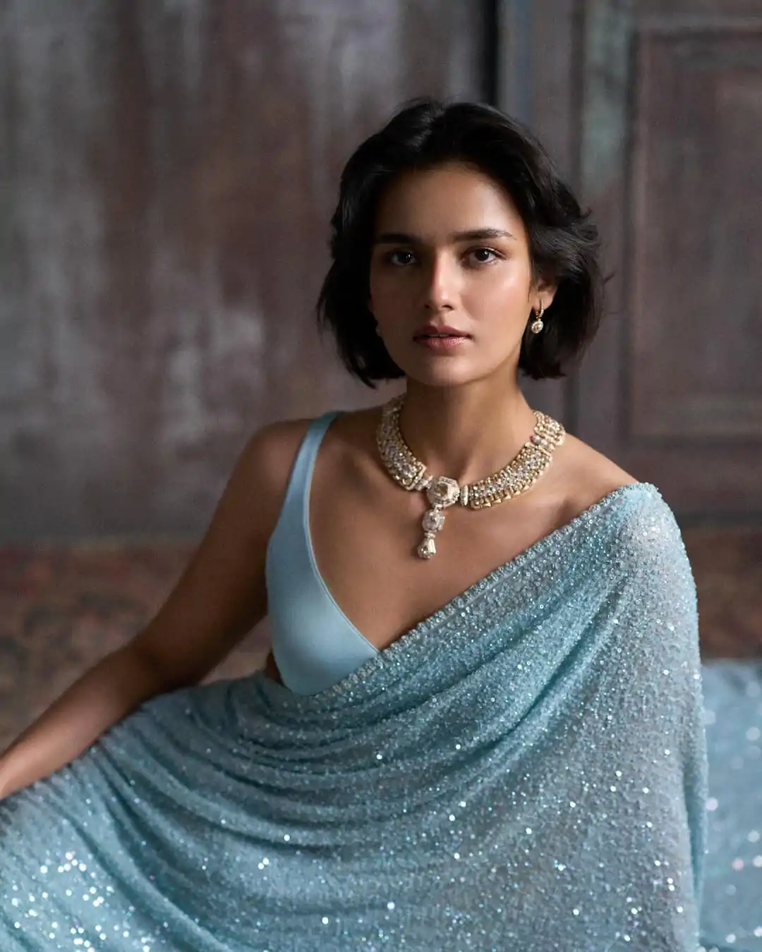 DF 3449Sky Blue Color Georgette Khichdi Sequence Work Saree Casual, Wedding, Festive, Events . Expected Delivery  4-6 Working Days @1899/- only                                                                                                                                           | Designer Sarees, Embroidered Sarees, Sarees, Bollywood Sarees, Creative Sarees, Ethnic Saree, Modern Digital sarees, Party Wear Sarees