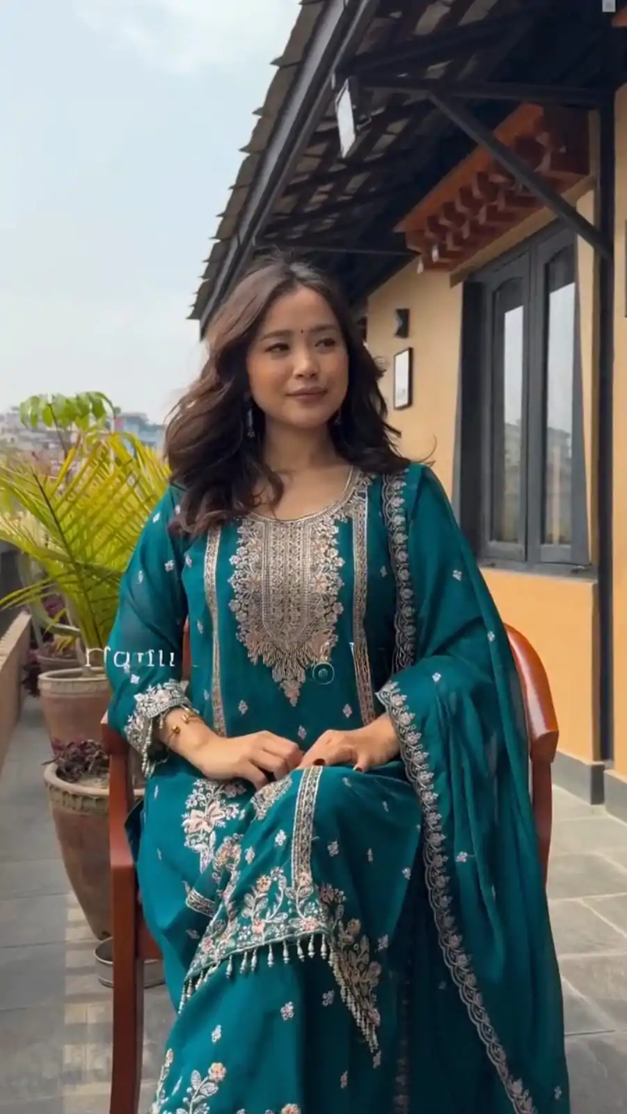 DC G90 Blue Chinon Chinon Embroidery Work Fancy Moti lace Salwar Suit Casual, Wedding, Festive, Events . Expected Delivery  4-6 Working Days @2049/- only      | Casual Suits, Jump Suits, Salwar suit, Creative suits, Designer Suits, Palazzo Suits, Party Wear Suits, Patiala Suits, Straight Suits