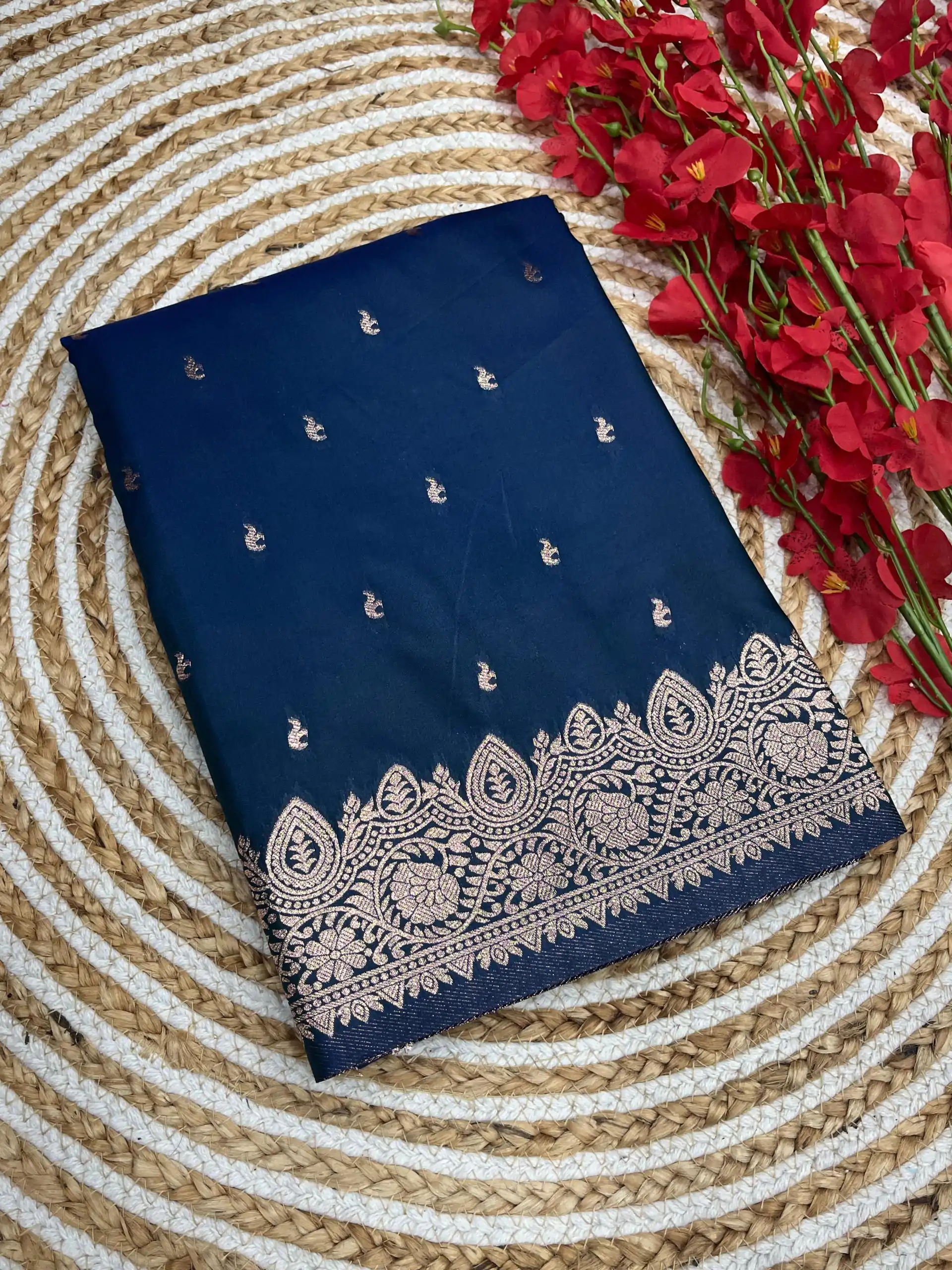 MB 1131 Navy Blue Color Banarasi Silk Zari Weaving Rich Pallu Saree Casual, Wedding, Festive, Events . Expected Delivery  4-6 Working Days @1899/- only                                                                                                                                             | Designer Sarees, Embroidered Sarees, Sarees, Bollywood Sarees, Creative Sarees, Ethnic Saree, Modern Digital sarees, Party Wear Sarees