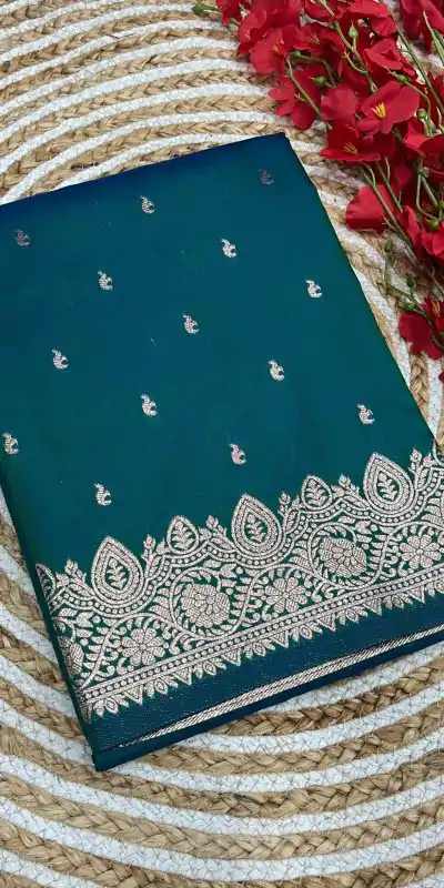 MB 1131 Peacock Blue Color Banarasi Silk Zari Weaving Rich Pallu Saree Casual, Wedding, Festive, Events . Expected Delivery  4-6 Working Days @1899/- only                                                                                                                                             | Designer Sarees, Embroidered Sarees, Sarees, Bollywood Sarees, Creative Sarees, Ethnic Saree, Modern Digital sarees, Party Wear Sarees