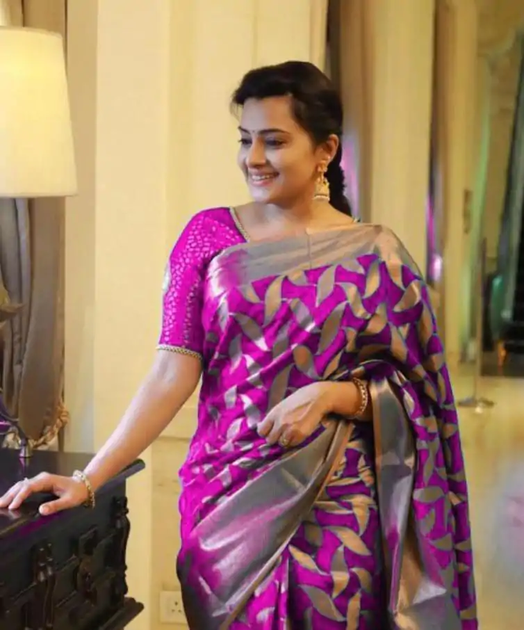  MS 172 Purple Color Soft Litchi Silk All Over Weaving Saree Casual, Wedding, Festive, Events . Expected Delivery  4-6 Working Days @1199/- only      | Designer Sarees, Embroidered Sarees, Sarees, Bollywood Sarees, Creative Sarees, Ethnic Saree, Modern Digital sarees, Party Wear Sarees