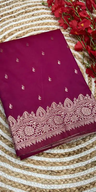 MB 1131 Rani Pink Color Banarasi Silk Zari Weaving Rich Pallu Saree Casual, Wedding, Festive, Events . Expected Delivery  4-6 Working Days @1899/- only                                                                                                                                             | Designer Sarees, Embroidered Sarees, Sarees, Bollywood Sarees, Creative Sarees, Ethnic Saree, Modern Digital sarees, Party Wear Sarees