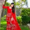 Ram 094 Red Color Georgette 7mm Sequence Work Salwar Suit Casual, Wedding, Festive, Events . Expected Delivery  4-6 Working Days @2349/- only      | Casual Suits, Jump Suits, Salwar suit, Creative suits, Designer Suits, Palazzo Suits, Party Wear Suits, Patiala Suits, Straight Suits