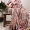YNF 7019 Cream Color Tushar Silk With Viscose Border Printed Saree Casual, Wedding, Festive, Events . Expected Delivery  4-6 Working Days @1699/- only                                                                                                                                           | Designer Sarees, Embroidered Sarees, Sarees, Bollywood Sarees, Creative Sarees, Ethnic Saree, Modern Digital sarees, Party Wear Sarees