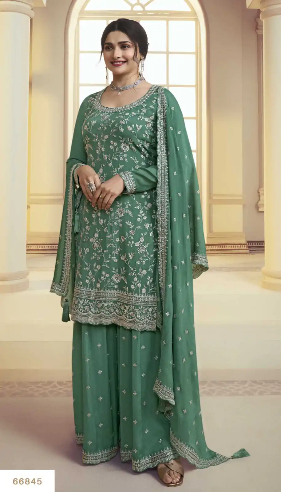 FC 66841 Green Color Chinon Embroidery Multi Work Salwar Suit Casual, Wedding, Party, Festive, Events Etc.4-6 Working Days@ 2299/-only | Casual Suits, Jump Suits, Salwar suit, Creative suits, Designer Suits, Palazzo Suits, Party Wear Suits, Patiala Suits, Straight Suits