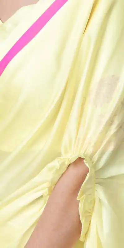 ST 1102B Lemon Yellow Color Japan Satin Digital Print Work Saree Casual, Wedding, Festive, Events . Expected Delivery  4-6 Working Days @1849/- only      | Designer Sarees, Embroidered Sarees, Sarees, Bollywood Sarees, Creative Sarees, Ethnic Saree, Modern Digital sarees, Party Wear Sarees