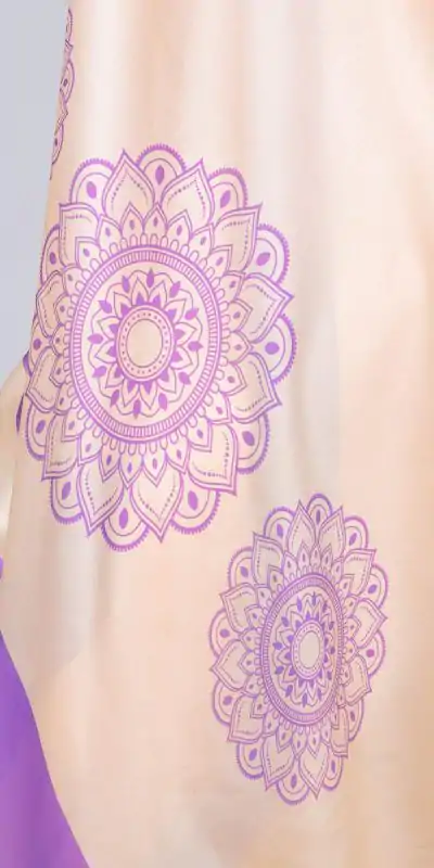 ST 1102B Light Peach Color Japan Satin Digital Print Work Saree Casual, Wedding, Festive, Events . Expected Delivery  4-6 Working Days @1849/- only      | Designer Sarees, Embroidered Sarees, Sarees, Bollywood Sarees, Creative Sarees, Ethnic Saree, Modern Digital sarees, Party Wear Sarees