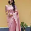 KP 4074 Pink  Color Lichi Silk Jacquard Work On All Over Saree Casual, Wedding, Festive, Events . Expected Delivery  4-6 Working Days @1399/- only                                                                                                                                           | Designer Sarees, Embroidered Sarees, Sarees, Bollywood Sarees, Creative Sarees, Ethnic Saree, Modern Digital sarees, Party Wear Sarees