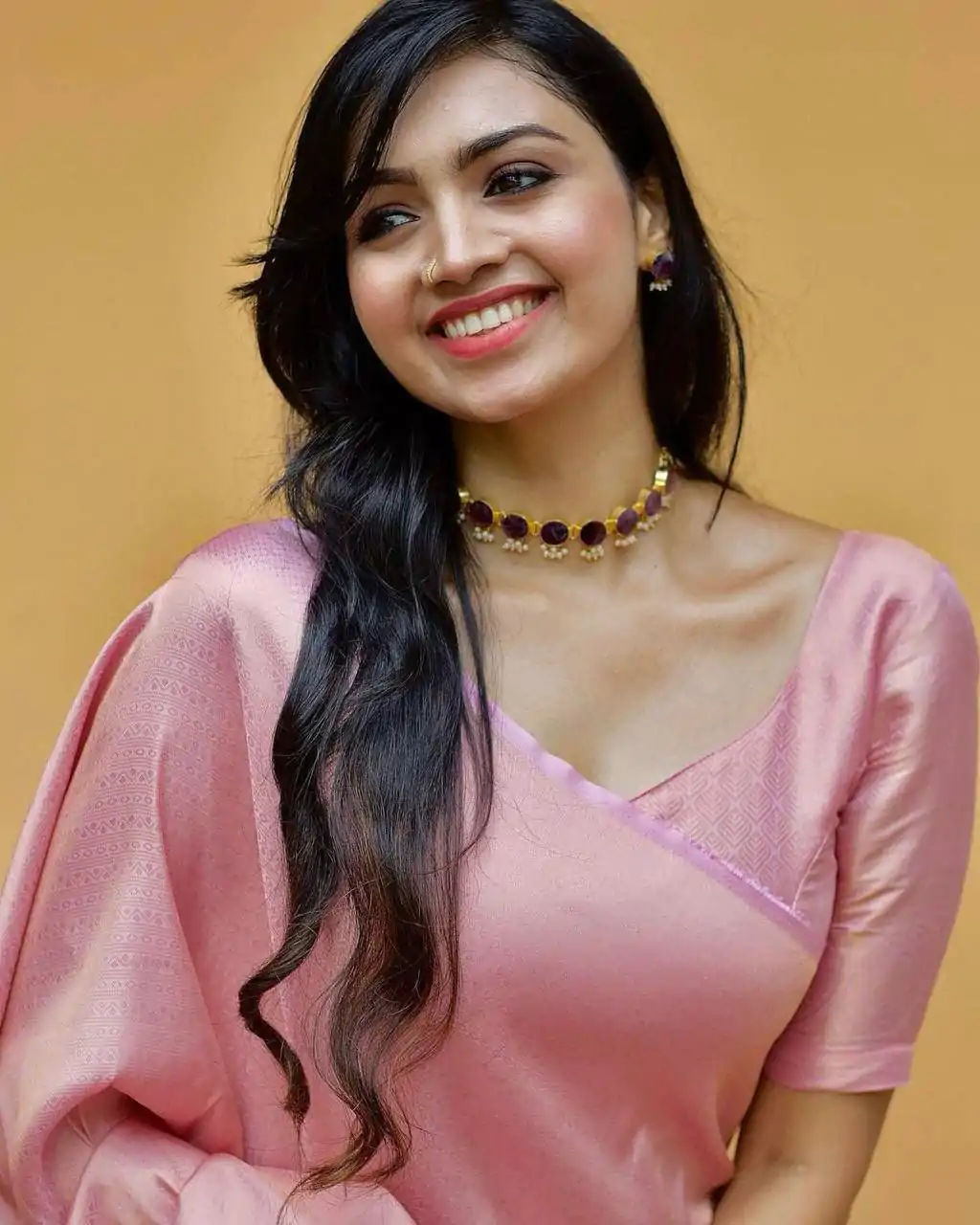 KP 4074 Pink  Color Lichi Silk Jacquard Work On All Over Saree Casual, Wedding, Festive, Events . Expected Delivery  4-6 Working Days @1399/- only                                                                                                                                           | Designer Sarees, Embroidered Sarees, Sarees, Bollywood Sarees, Creative Sarees, Ethnic Saree, Modern Digital sarees, Party Wear Sarees