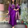 MF 749 Purple Color Roman Silk Coding Work Salwar Suit Casual, Wedding, Party, Festive, Events Etc.4-6 Working Days@ 1699/-only | Casual Suits, Jump Suits, Salwar suit, Creative suits, Designer Suits, Palazzo Suits, Party Wear Suits, Patiala Suits, Straight Suits