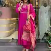 MF 749 Rani pink Color Roman Silk Coding Work Salwar Suit Casual, Wedding, Party, Festive, Events Etc.4-6 Working Days@ 1699/-only | Casual Suits, Jump Suits, Salwar suit, Creative suits, Designer Suits, Palazzo Suits, Party Wear Suits, Patiala Suits, Straight Suits