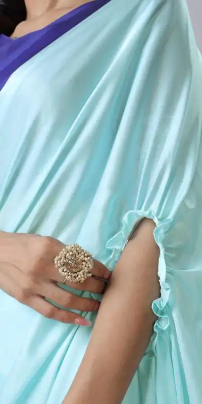 ST 1102B Sky Blue Color Japan Satin Digital Print Work Saree Casual, Wedding, Festive, Events . Expected Delivery  4-6 Working Days @1849/- only      | Designer Sarees, Embroidered Sarees, Sarees, Bollywood Sarees, Creative Sarees, Ethnic Saree, Modern Digital sarees, Party Wear Sarees