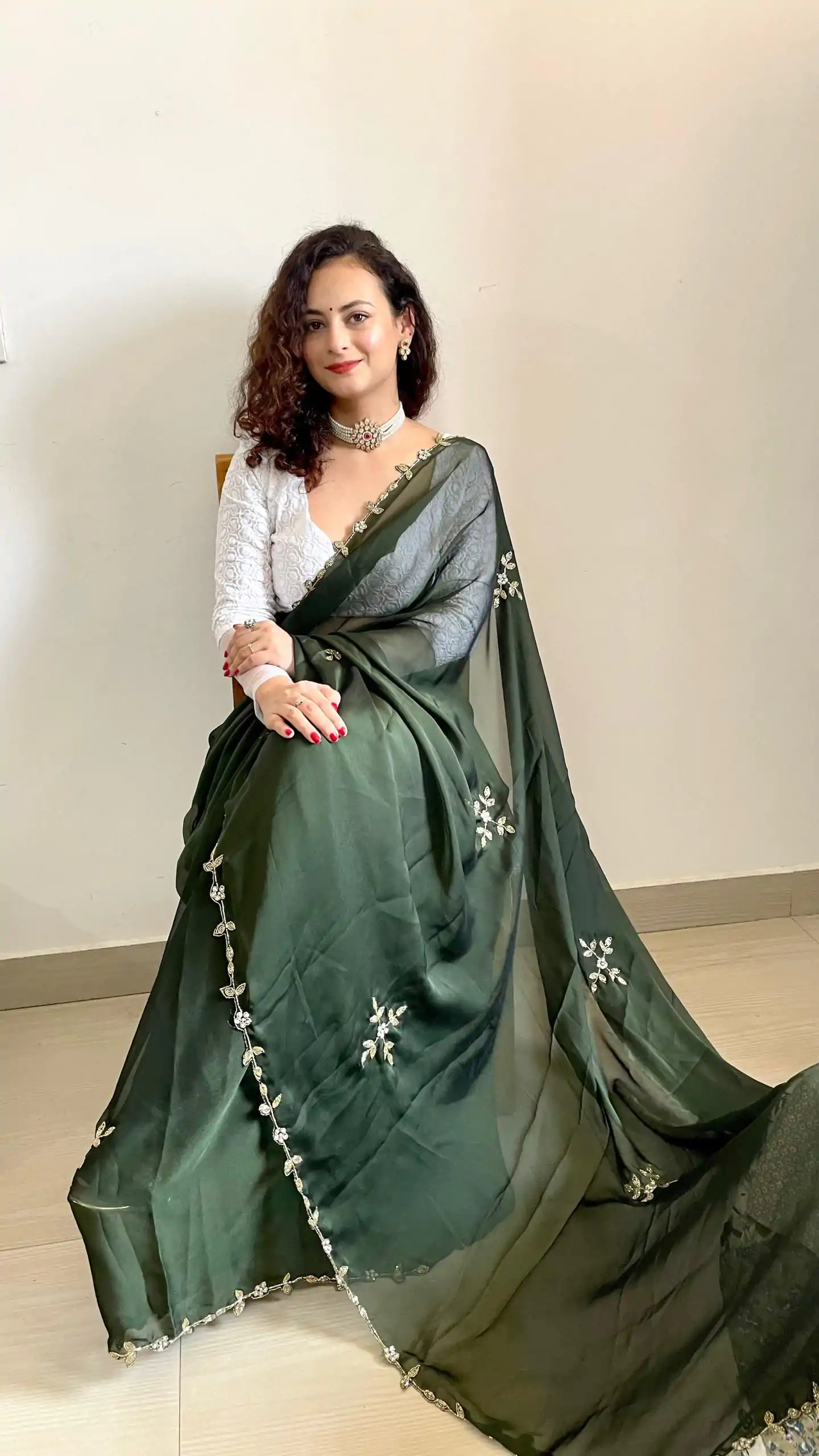  AC Resham Green Color Rangoli Silk Handwork Cutwork Pearl Saree Casual, Wedding, Festive, Events . Expected Delivery  4-6 Working Days @1999/- only                                                                                                                                             | Designer Sarees, Embroidered Sarees, Sarees, Bollywood Sarees, Creative Sarees, Ethnic Saree, Modern Digital sarees, Party Wear Sarees