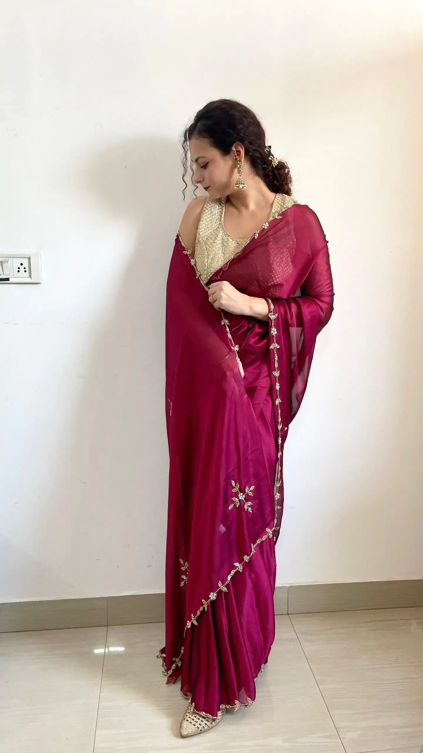  AC Resham Rani Pink Color Rangoli Silk Handwork Cutwork Pearl Saree Casual, Wedding, Festive, Events . Expected Delivery  4-6 Working Days @1999/- only                                                                                                                                             | Designer Sarees, Embroidered Sarees, Sarees, Bollywood Sarees, Creative Sarees, Ethnic Saree, Modern Digital sarees, Party Wear Sarees