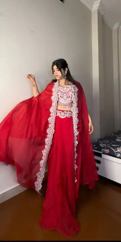 BE 338 Red Color Georgette Sequence Diamond Work Dhoti Suit Casual, Wedding, Festive, Events . Expected Delivery  4-6 Working Days @1999/- only      | Casual Suits, Jump Suits, Salwar suit, Creative suits, Designer Suits, Palazzo Suits, Party Wear Suits, Patiala Suits, Straight Suits