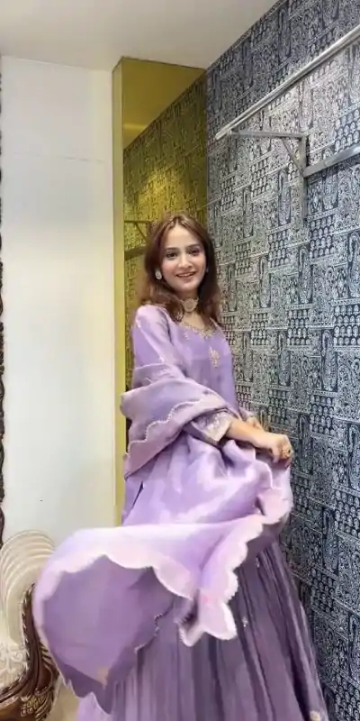 SRK 5254 Purple Color Jimmy Choo Silk Sequence Work Lehenga Choli Casual, Wedding, Festive, Events . Expected Delivery  4-6 Working Days @2049/- only      | Lehenga, Bollywood Lehenga, Creative Lehenga, Designer Lehenga, Embroidered Lehenga, Party Wear Lehenga