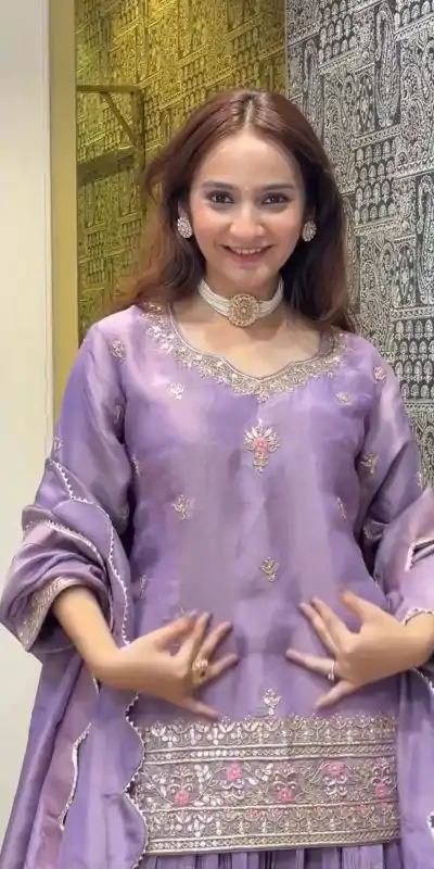 SRK 5254 Purple Color Jimmy Choo Silk Sequence Work Lehenga Choli Casual, Wedding, Festive, Events . Expected Delivery  4-6 Working Days @2049/- only      | Lehenga, Bollywood Lehenga, Creative Lehenga, Designer Lehenga, Embroidered Lehenga, Party Wear Lehenga