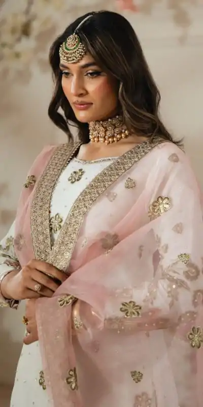 NSR 845 White Color Georgette Sequence Work Salwar Suit Casual, Wedding, Festive, Events . Expected Delivery  4-6 Working Days @2199/- only      | Casual Suits, Jump Suits, Salwar suit, Creative suits, Designer Suits, Palazzo Suits, Party Wear Suits, Patiala Suits, Straight Suits