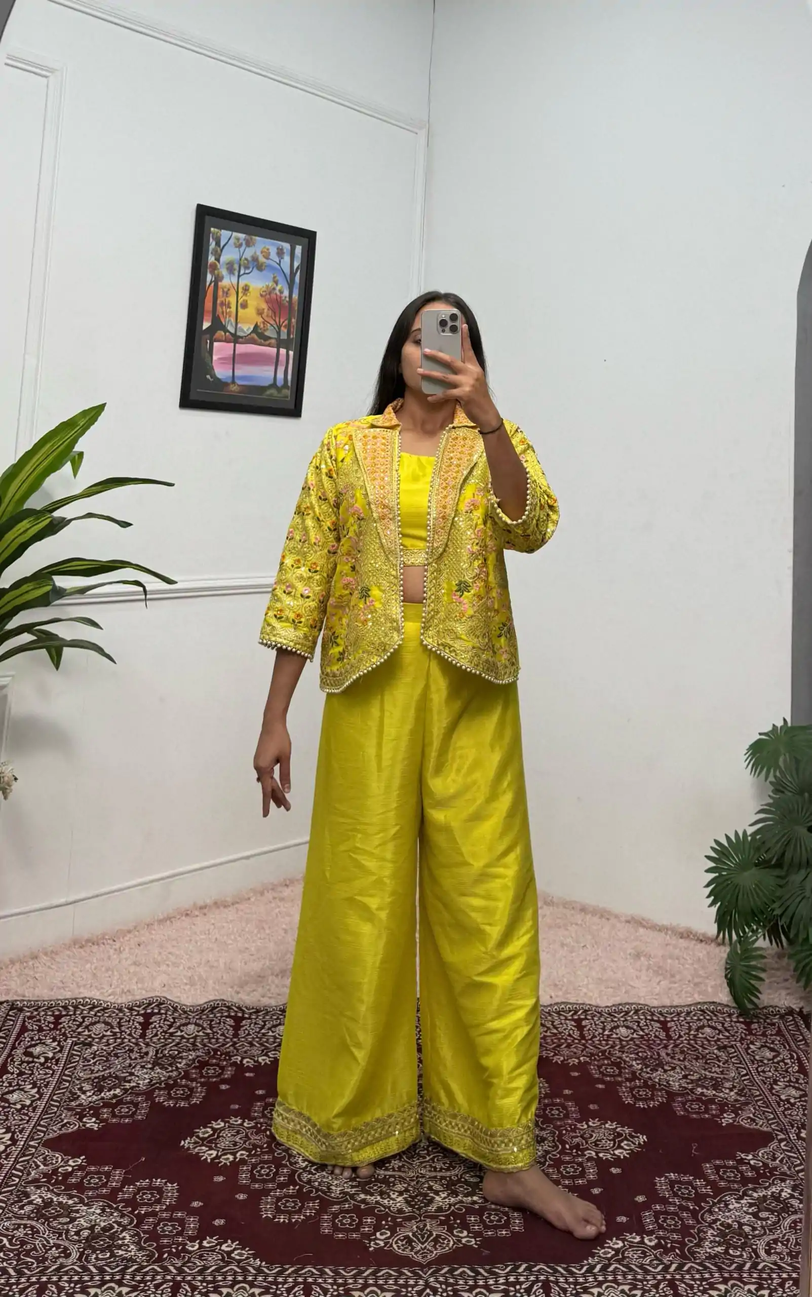 ST 1096 Light Yellow Color Chinon Embroidery Work With Moti Lace Salwar Suit Casual, Wedding, Festive, Events . Expected Delivery  4-6 Working Days @1999/-    | Casual Suits, Jump Suits, Salwar suit, Creative suits, Designer Suits, Palazzo Suits, Party Wear Suits, Patiala Suits, Straight Suits