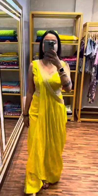 ST 1089 Yellow Color Chinon Embroidery Work Salwar Suit Casual, Wedding, Festive, Events . Expected Delivery  4-6 Working Days @1999/- only      | Casual Suits, Jump Suits, Salwar suit, Creative suits, Designer Suits, Palazzo Suits, Party Wear Suits, Patiala Suits, Straight Suits