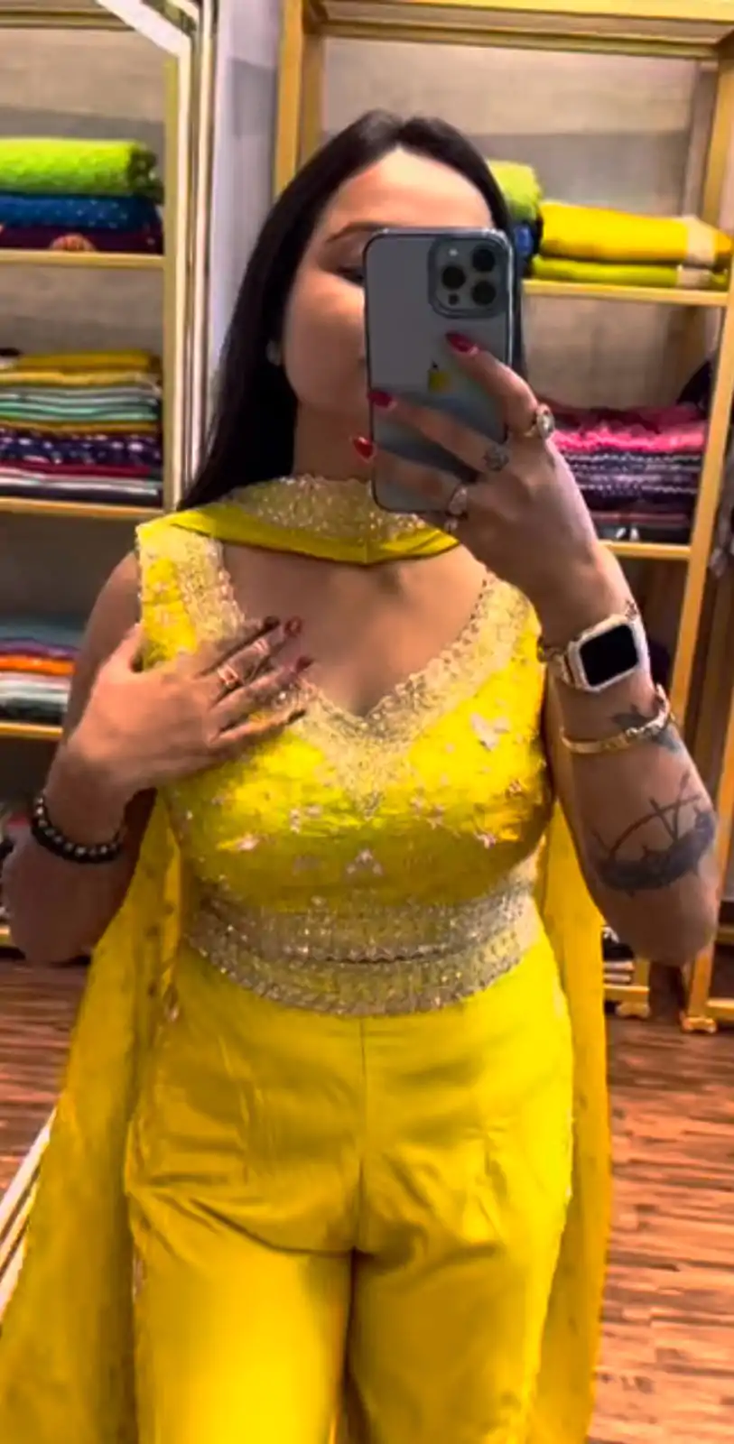 ST 1089 Yellow Color Chinon Embroidery Work Salwar Suit Casual, Wedding, Festive, Events . Expected Delivery  4-6 Working Days @1999/- only      | Casual Suits, Jump Suits, Salwar suit, Creative suits, Designer Suits, Palazzo Suits, Party Wear Suits, Patiala Suits, Straight Suits