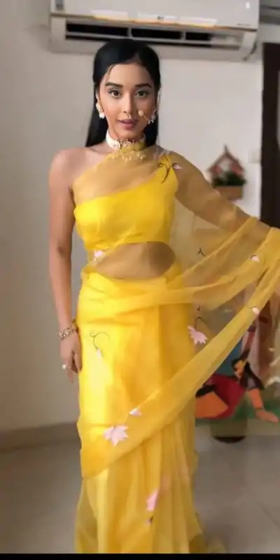 SC 237 Yellow Color Soft Organza Silk Ready To Wear Saree Casual, Wedding, Festive, Events . Expected Delivery  4-6 Working Days @1549/- only                                                                                                                                             | Designer Sarees, Embroidered Sarees, Sarees, Bollywood Sarees, Creative Sarees, Ethnic Saree, Modern Digital sarees, Party Wear Sarees