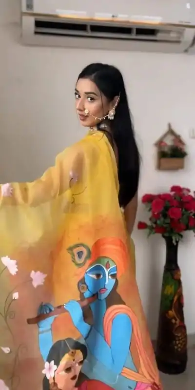 SC 237 Yellow Color Soft Organza Silk Ready To Wear Saree Casual, Wedding, Festive, Events . Expected Delivery  4-6 Working Days @1549/- only                                                                                                                                             | Designer Sarees, Embroidered Sarees, Sarees, Bollywood Sarees, Creative Sarees, Ethnic Saree, Modern Digital sarees, Party Wear Sarees