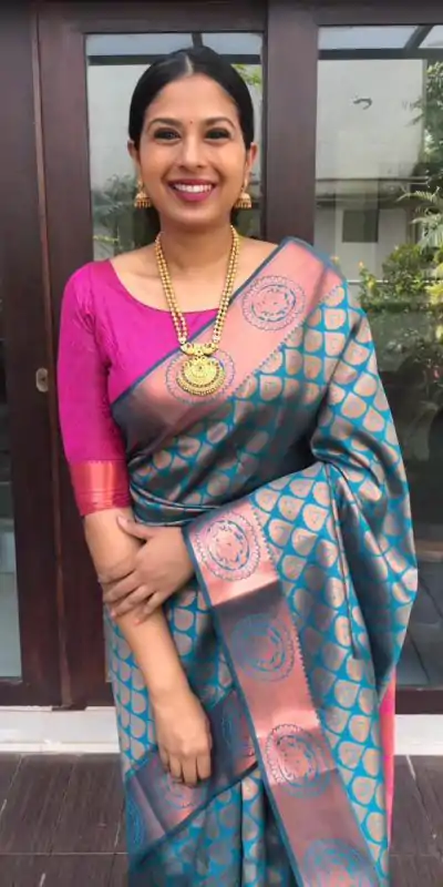 KP 4065 Blue Color Soft Litchi Silk jacquard Work On All Over Saree Casual, Wedding, Festive, Events . Expected Delivery  4-6 Working Days @1299/- only                                                                                                                                             | Designer Sarees, Embroidered Sarees, Sarees, Bollywood Sarees, Creative Sarees, Ethnic Saree, Modern Digital sarees, Party Wear Sarees