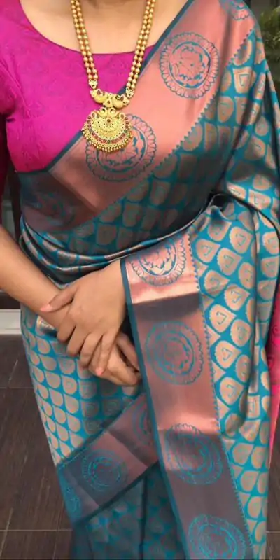 KP 4065 Blue Color Soft Litchi Silk jacquard Work On All Over Saree Casual, Wedding, Festive, Events . Expected Delivery  4-6 Working Days @1299/- only                                                                                                                                             | Designer Sarees, Embroidered Sarees, Sarees, Bollywood Sarees, Creative Sarees, Ethnic Saree, Modern Digital sarees, Party Wear Sarees