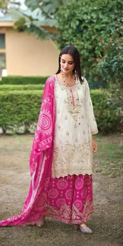 KF 1679 Pink Color Chinon Sequence Mirror Hand Work Salwar Suit Casual, Wedding, Festive, Events . Expected Delivery  4-6 Working Days @2299/- only      | Casual Suits, Jump Suits, Salwar suit, Creative suits, Designer Suits, Palazzo Suits, Party Wear Suits, Patiala Suits, Straight Suits
