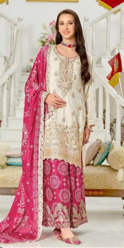 KF 1679 Pink Color Chinon Sequence Mirror Hand Work Salwar Suit Casual, Wedding, Festive, Events . Expected Delivery  4-6 Working Days @2299/- only      | Casual Suits, Jump Suits, Salwar suit, Creative suits, Designer Suits, Palazzo Suits, Party Wear Suits, Patiala Suits, Straight Suits