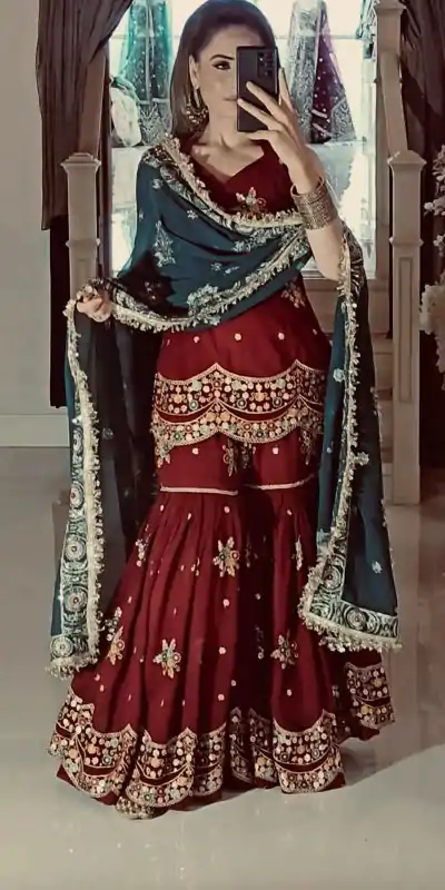 NSR 844 Red Color Georgette Sequence Work Salwar Suit Casual, Wedding, Festive, Events . Expected Delivery  4-6 Working Days @2199/- only      | Casual Suits, Jump Suits, Salwar suit, Creative suits, Designer Suits, Palazzo Suits, Party Wear Suits, Patiala Suits, Straight Suits