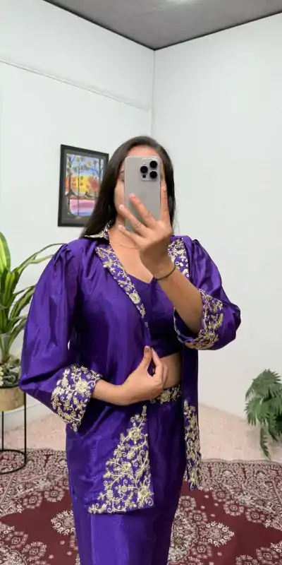 ST 1101 Royal Blue Chinon Embroidery Work Fancy Pattern Salwar Suit Casual, Wedding, Festive, Events . Expected Delivery  4-6 Working Days @1849/- only      | Casual Suits, Jump Suits, Salwar suit, Creative suits, Designer Suits, Palazzo Suits, Party Wear Suits, Patiala Suits, Straight Suits