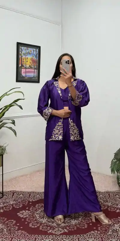 ST 1101 Royal Blue Chinon Embroidery Work Fancy Pattern Salwar Suit Casual, Wedding, Festive, Events . Expected Delivery  4-6 Working Days @1849/- only      | Casual Suits, Jump Suits, Salwar suit, Creative suits, Designer Suits, Palazzo Suits, Party Wear Suits, Patiala Suits, Straight Suits