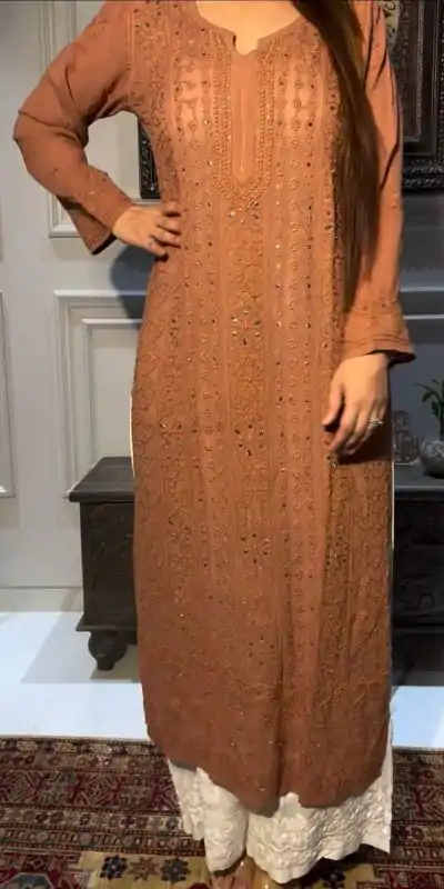 BE 336 Coffee Color Rayon Embroidery Foil Thread Work Salwar Suit Casual, Wedding, Festive, Events . Expected Delivery  4-6 Working Days @1849/- only      | Casual Suits, Jump Suits, Salwar suit, Creative suits, Designer Suits, Palazzo Suits, Party Wear Suits, Patiala Suits, Straight Suits