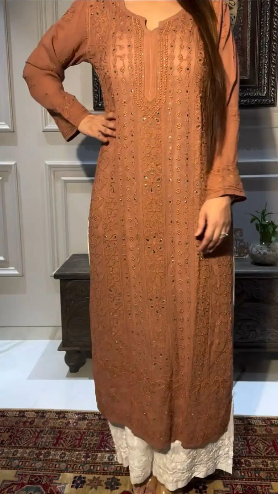 BE 336 Coffee Color Rayon Embroidery Foil Thread Work Salwar Suit Casual, Wedding, Festive, Events . Expected Delivery  4-6 Working Days @1849/- only      | Casual Suits, Jump Suits, Salwar suit, Creative suits, Designer Suits, Palazzo Suits, Party Wear Suits, Patiala Suits, Straight Suits