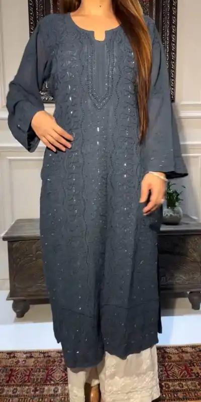 BE 336 Navy Blue Color Rayon Embroidery Foil Thread Work Salwar Suit Casual, Wedding, Festive, Events . Expected Delivery  4-6 Working Days @1849/- only      | Casual Suits, Jump Suits, Salwar suit, Creative suits, Designer Suits, Palazzo Suits, Party Wear Suits, Patiala Suits, Straight Suits