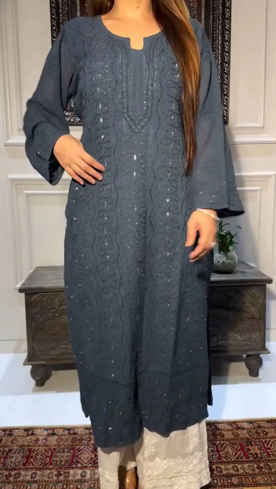 BE 336 Navy Blue Color Rayon Embroidery Foil Thread Work Salwar Suit Casual, Wedding, Festive, Events . Expected Delivery  4-6 Working Days @1849/- only      | Casual Suits, Jump Suits, Salwar suit, Creative suits, Designer Suits, Palazzo Suits, Party Wear Suits, Patiala Suits, Straight Suits