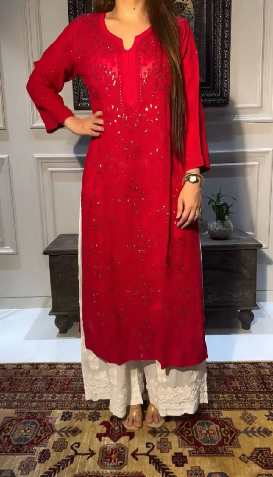 BE 336 Red Color Rayon Embroidery Foil Thread Work Salwar Suit Casual, Wedding, Festive, Events . Expected Delivery  4-6 Working Days @1849/- only      | Casual Suits, Jump Suits, Salwar suit, Creative suits, Designer Suits, Palazzo Suits, Party Wear Suits, Patiala Suits, Straight Suits