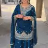 RTC 5852 Royal Blue Color Chinon Silk Thread Sequence Work Salwar Suit Casual, Wedding, Festive, Events . Expected Delivery  4-6 Working Days @2099/- only      | Casual Suits, Jump Suits, Salwar suit, Creative suits, Designer Suits, Palazzo Suits, Party Wear Suits, Patiala Suits, Straight Suits