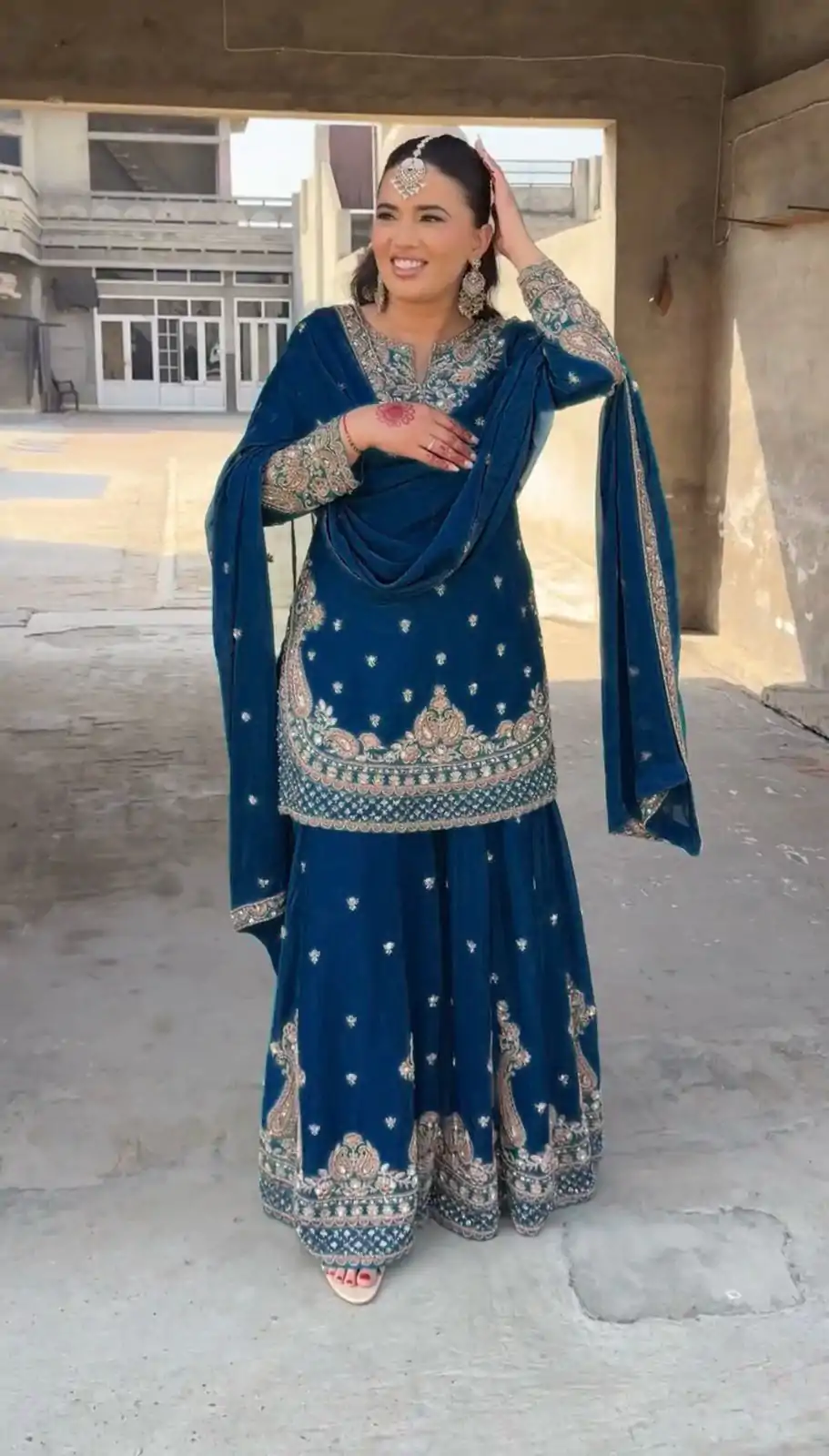 RTC 5852 Royal Blue Color Chinon Silk Thread Sequence Work Salwar Suit Casual, Wedding, Festive, Events . Expected Delivery  4-6 Working Days @2099/- only      | Casual Suits, Jump Suits, Salwar suit, Creative suits, Designer Suits, Palazzo Suits, Party Wear Suits, Patiala Suits, Straight Suits