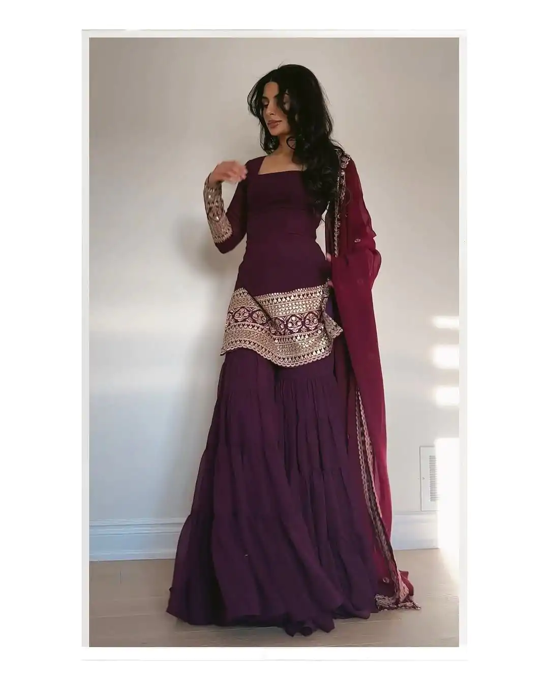 RTC 5662 Wine Color Georgette Thread Sequence Salwar Suit Casual, Wedding, Festive, Events . Expected Delivery  4-6 Working Days @1949/- only      | Casual Suits, Jump Suits, Salwar suit, Creative suits, Designer Suits, Palazzo Suits, Party Wear Suits, Patiala Suits, Straight Suits
