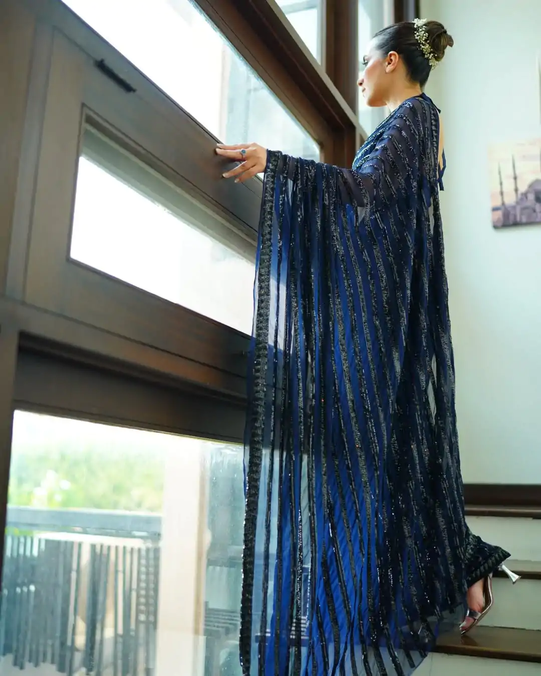 JR 633 Navy Blue Color Georgette Sequence Work Saree Casual, Wedding, Festive, Events . Expected Delivery  4-6 Working Days @1899/- only                                                                                                                                           | Designer Sarees, Embroidered Sarees, Sarees, Bollywood Sarees, Creative Sarees, Ethnic Saree, Modern Digital sarees, Party Wear Sarees